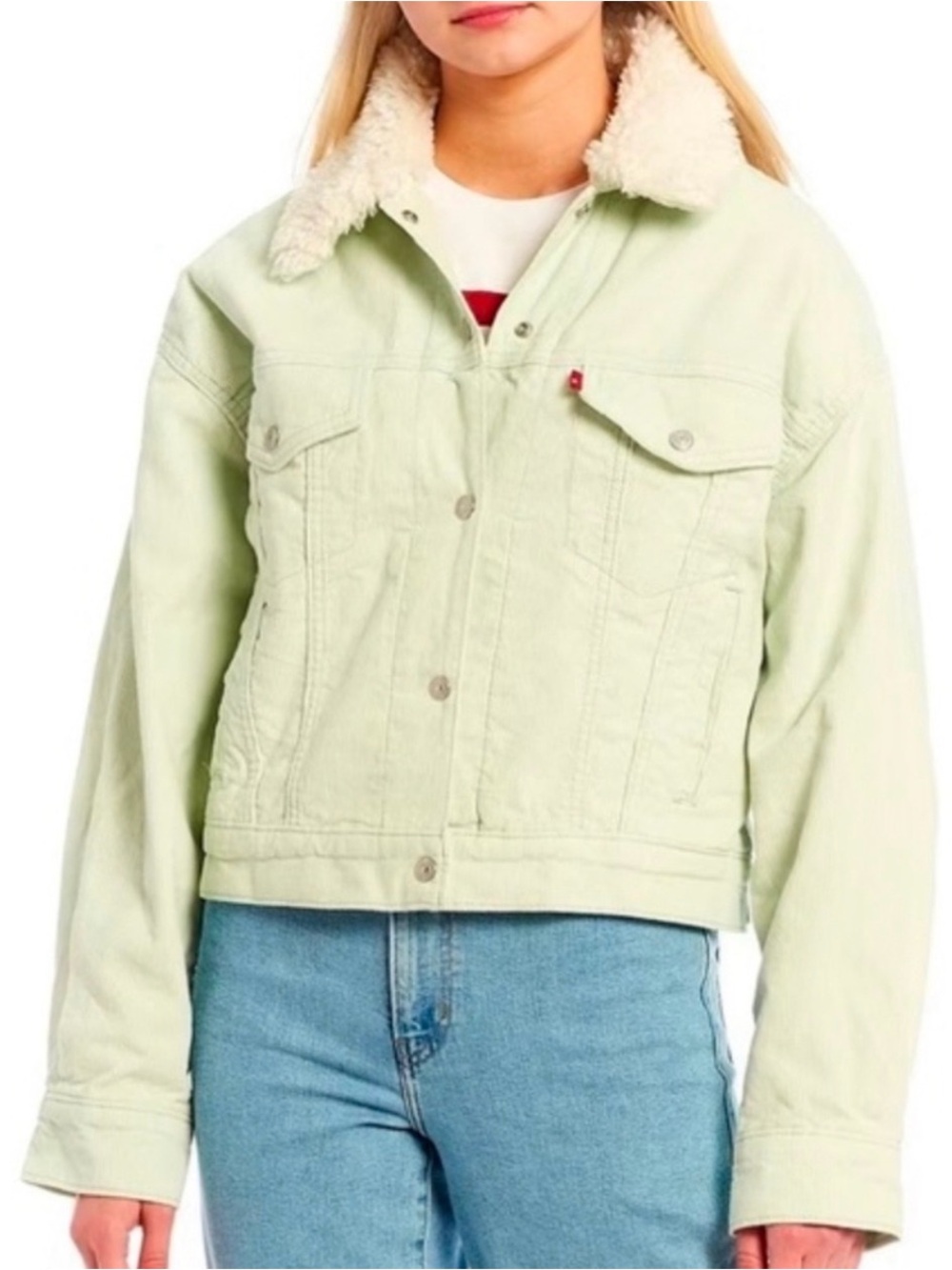 Levi's Women's Quilted Puffer Jacket with Sherpa Collar